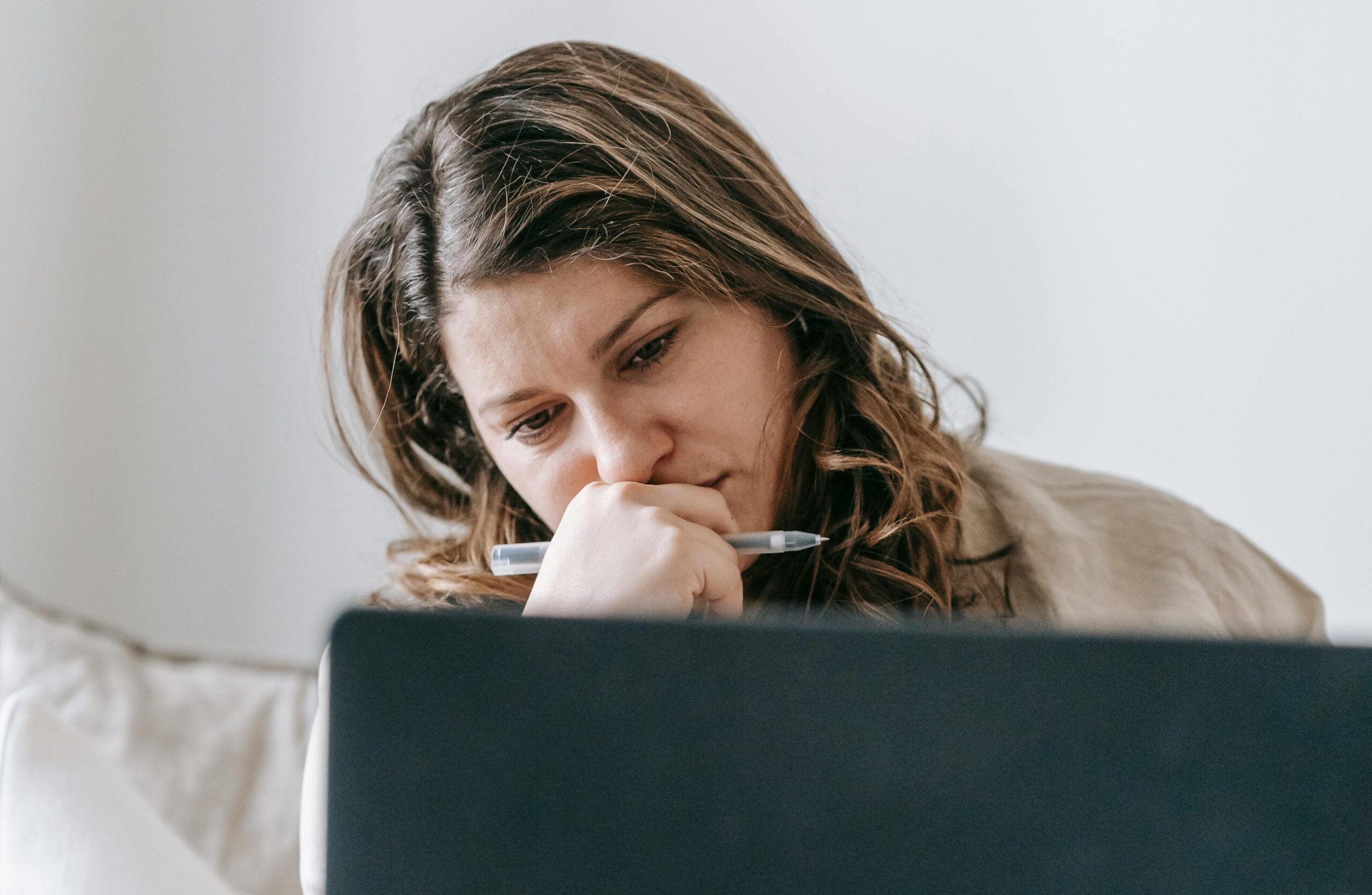 frustrated caregiver at work